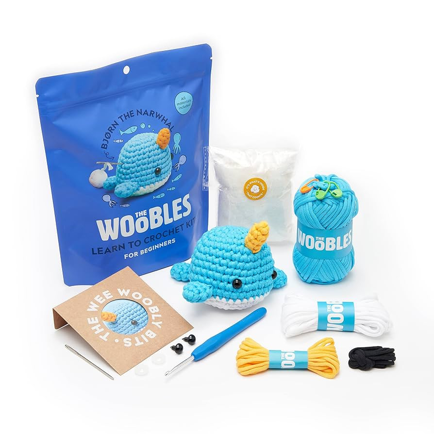 The Woobles Beginners Crochet Kit with Easy Peasy Yarn as seen on Shark Tank - with Step-by-Step ... | Amazon (US)