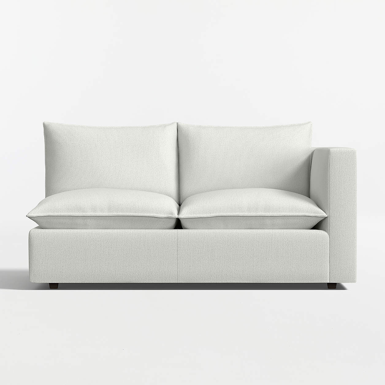 Lotus Modular Right-Arm Sofa Sectional Piece + Reviews | Crate & Barrel | Crate & Barrel