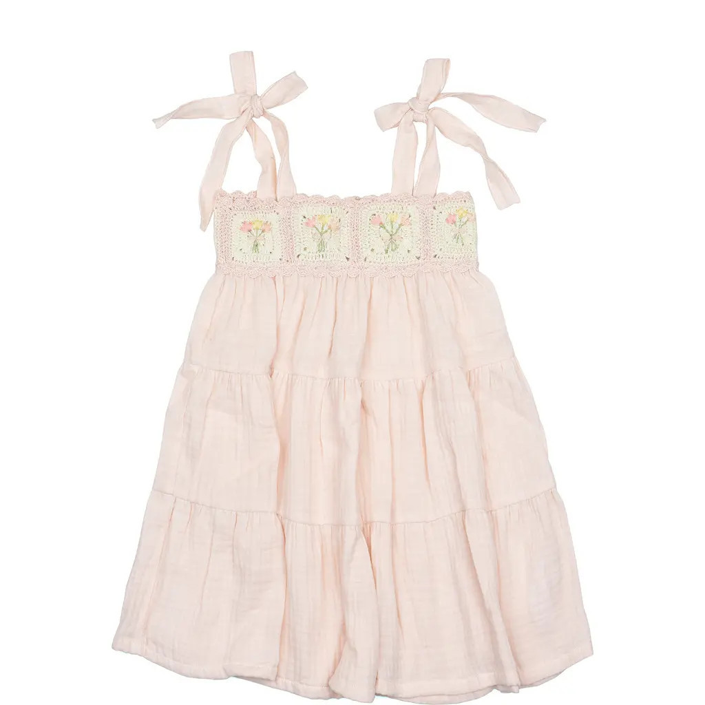 Wild Wawa Crochet Dress in Petal Bouquet at Nordstrom, Size 2-3T | Nordstrom