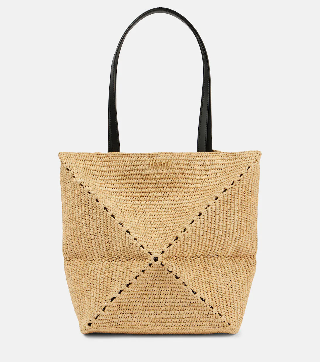 Cabas Paula’s Ibiza Puzzle Fold Medium en raphia | Mytheresa (FR)