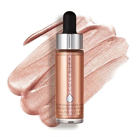 COVER FX Custom Enhancer Drops Liquid Highlighter, Versatile Illuminator, Blend with Foundation a... | Amazon (US)