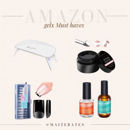 Everything you need for the perfect at home nail experience. Using my favorites from Amazon for your gelX go to manicure. #LTKnails 

#LTKbeauty