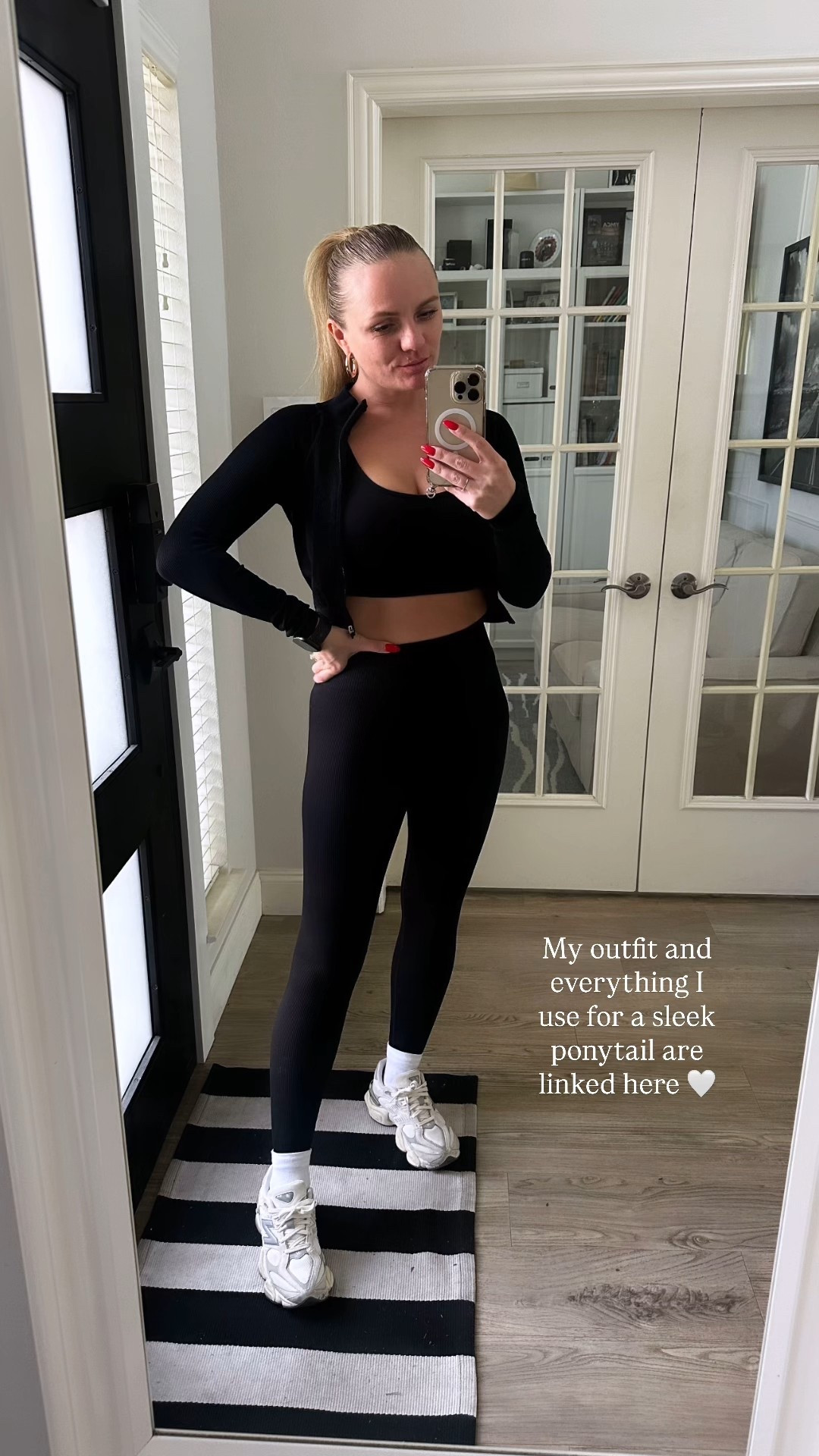 My outfit and everything I use for a sleek ponytail are linked here 🤍

#LTKootd #LTKActive #LTKgrwm