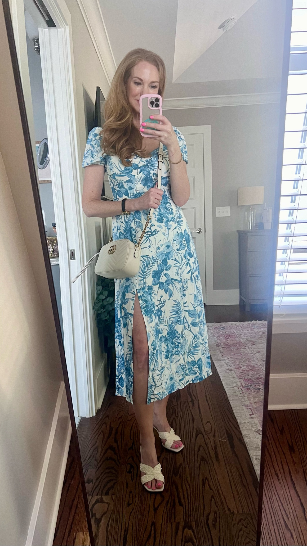 This dress is so perfect for a hot summer night! It comes in blue or green and the print is very grand millennial and classy. 
Simple ivory and gold accessories are so easy! 

#LTKSeasonal #LTKStyleTip #LTKOver40