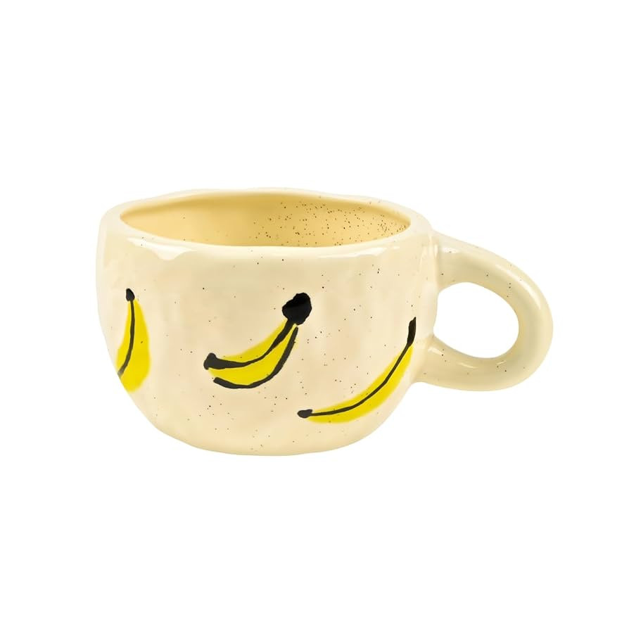 Ceramic Coffee Mug, Creative Flower Fruit Cup for Women Friends, 8.5 oz/250 ml Cute Coffee Mugs f... | Amazon (US)