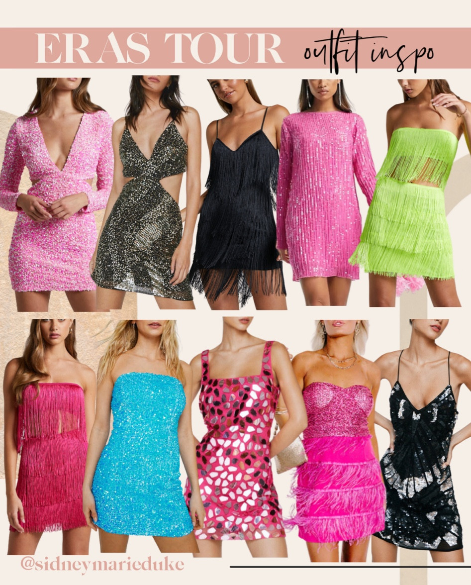 Gabriella Mini Dress - Plunge Long Sleeve Cut Out Sequin Dress in Pink Sequin - Cocktail Dresses