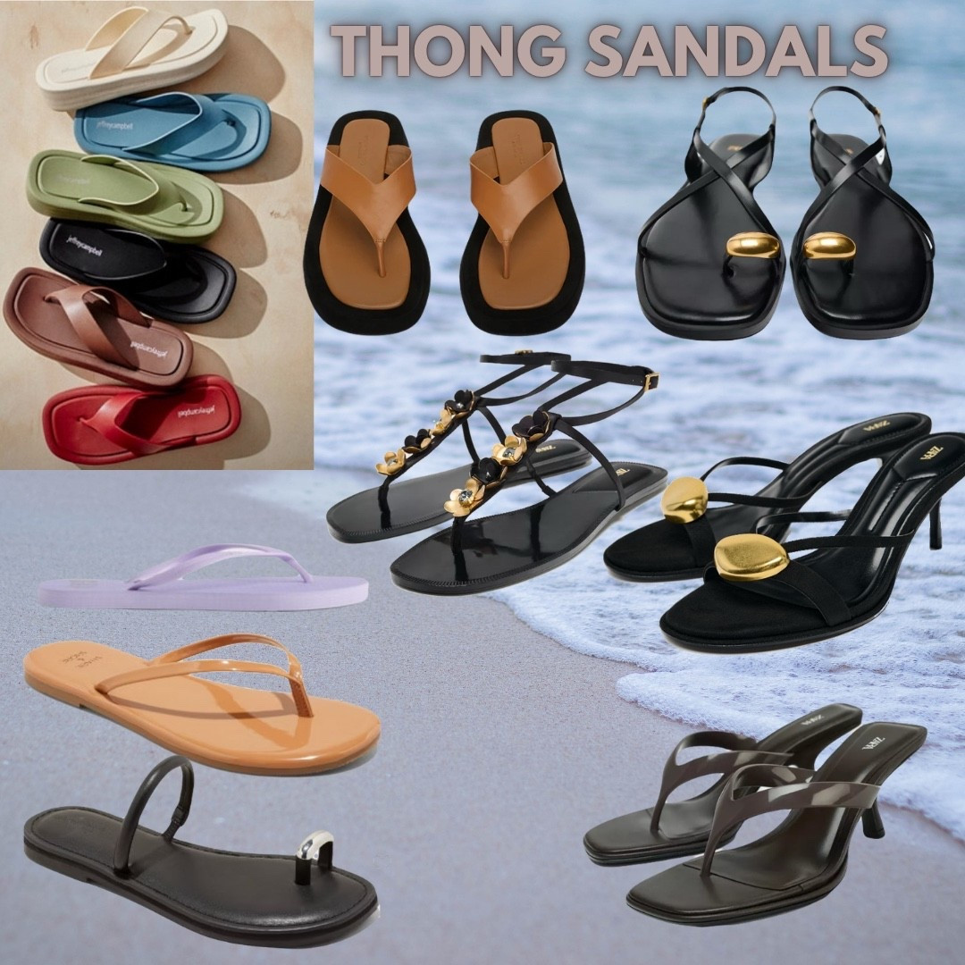 Flip flops and thong sandals! 

#LTKSummerEdit #LTKSeasonal #LTKShoeCrush