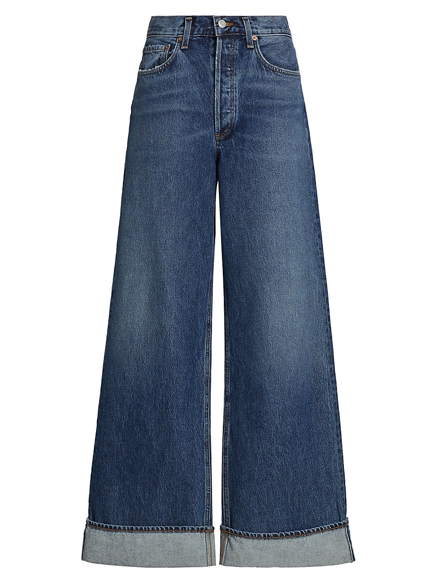 Women's Dame Wide-Leg Cuffed Jeans - Control - Size 27 | Saks Fifth Avenue