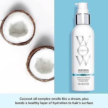 COLOR WOW Coconut Oil Complex for Silky, Frizz-Free Hair - Dream Cocktail Leave-In Conditioner | Amazon (US)