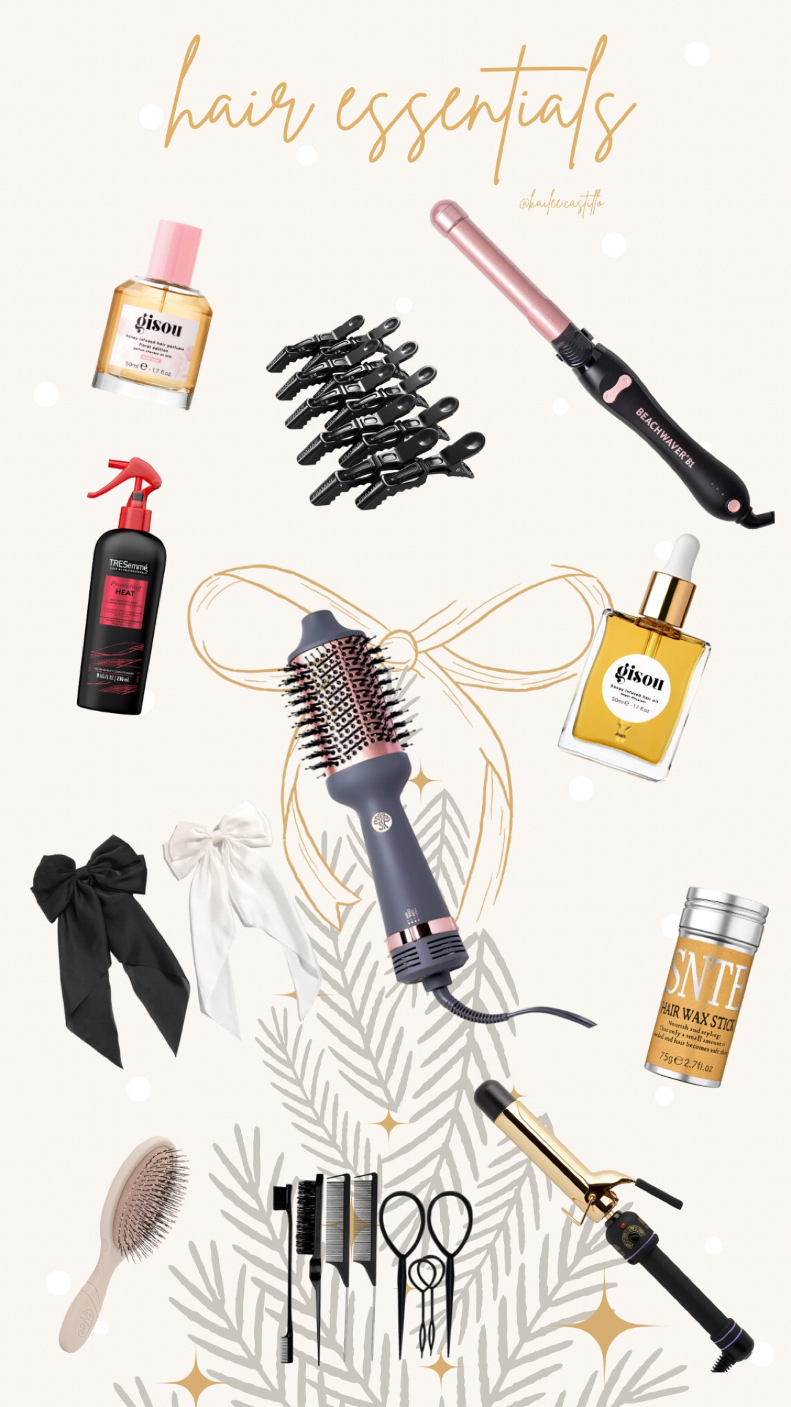 my hair styling essentials 🎀 
#hairstyles #hairessentials #hairmusthaves 

#LTKHoliday 

#LTKBeauty #LTKStyleTip