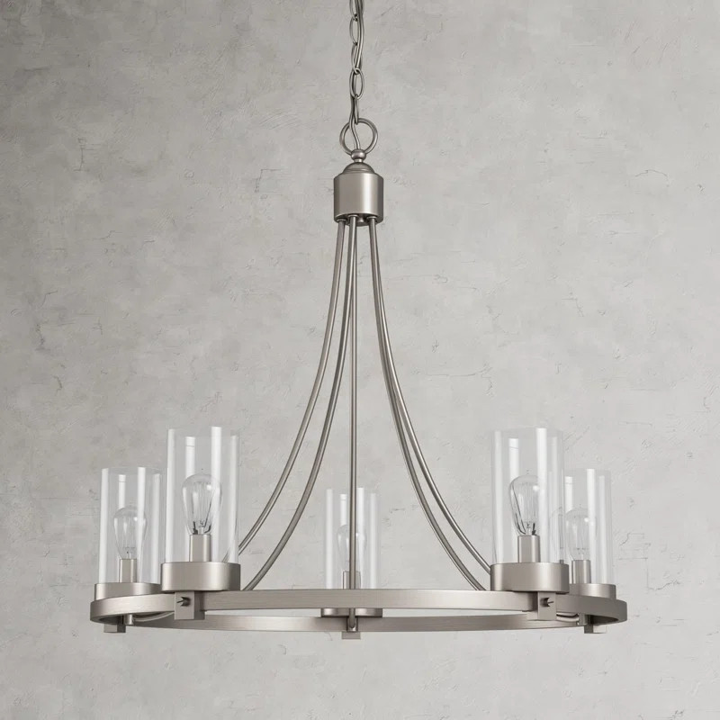 Devoe 5 - Light Wagon Wheel Chandelier | Wayfair North America