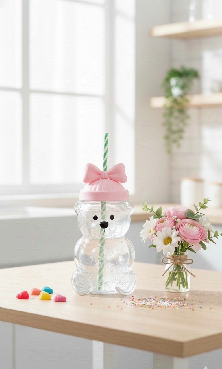 ​🐻🎀 CUTEST CUP EVER! 🎀🐻
​Add some playful charm to your hydration routine with this viral Clear Bear Tumbler! Featuring a sweet Pink Bow Lid and a fun striped straw, this cup is guaranteed to make any drink instantly happier.

​It’s the perfect accessory for:
​Making water and juice fun for kids! 👧👦
​Holding your daily iced coffee or iced tea. ☕
​Using as a party favor or unique gift. 🎁
​Adding a cute, aesthetic touch to your desk or kitchen counter.

​✨ Key Features:
​Unique Bear Shape Design
​Removable Pink Bow Lid
​Reusable Striped Straw
​Great for Cold Drinks

Comment shop for link!
​
​➡️ Don't miss out on this adorable novelty cup! DM to purchase!

#LTKdayinmylife #LTKGiftGuide #LTKmomlife