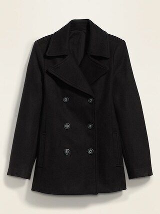 Soft-Brushed Peacoat for Women | Old Navy (US)