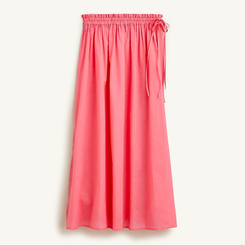 Cotton voile side-tie beach skirt | J. Crew US