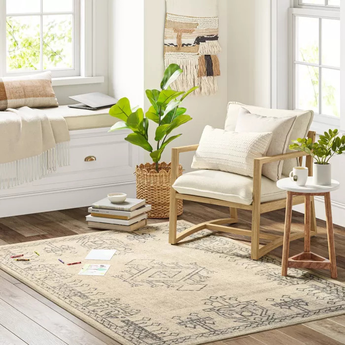 Hancock Distressed Center Motif Beige - Threshold™ | Target