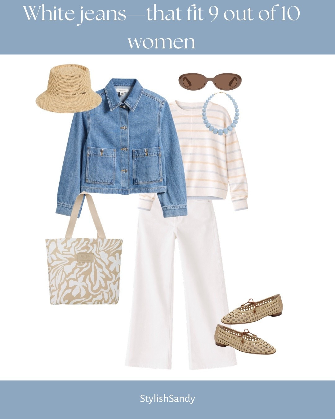 Easy pieces, soft colors, and so pretty. 
Love the sweater! It runs big, but it’s so comfy and lightweight.  I'm wearing a size XS. Jacket fits tts, I'm wearing a size XS. 
Jeans are a favorite and fit tts. 

Love the tote! It's a new brand to me (my daughter has one). Carry it around town and on vacation. 

Splendid sweater on sale. 

#LTKSaleAlert #LTKOver40 #LTKootd