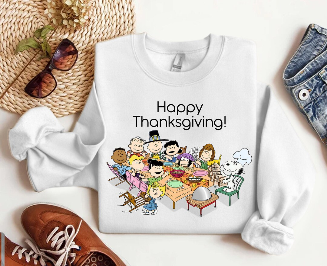 Thanksgiving Snoopy Sweatshirtsnoopy Thanksgiving Shirt - Etsy | Etsy (US)
