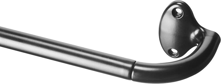 Amazon Basics Room Darkening Blackout Curtain Rod - 48" to 88", Black | Amazon (US)