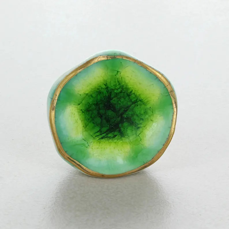 Tiffity Ceramic Door Knobs Cupboard Drawer Pull Door Handles (Green option left only) | Etsy (US)