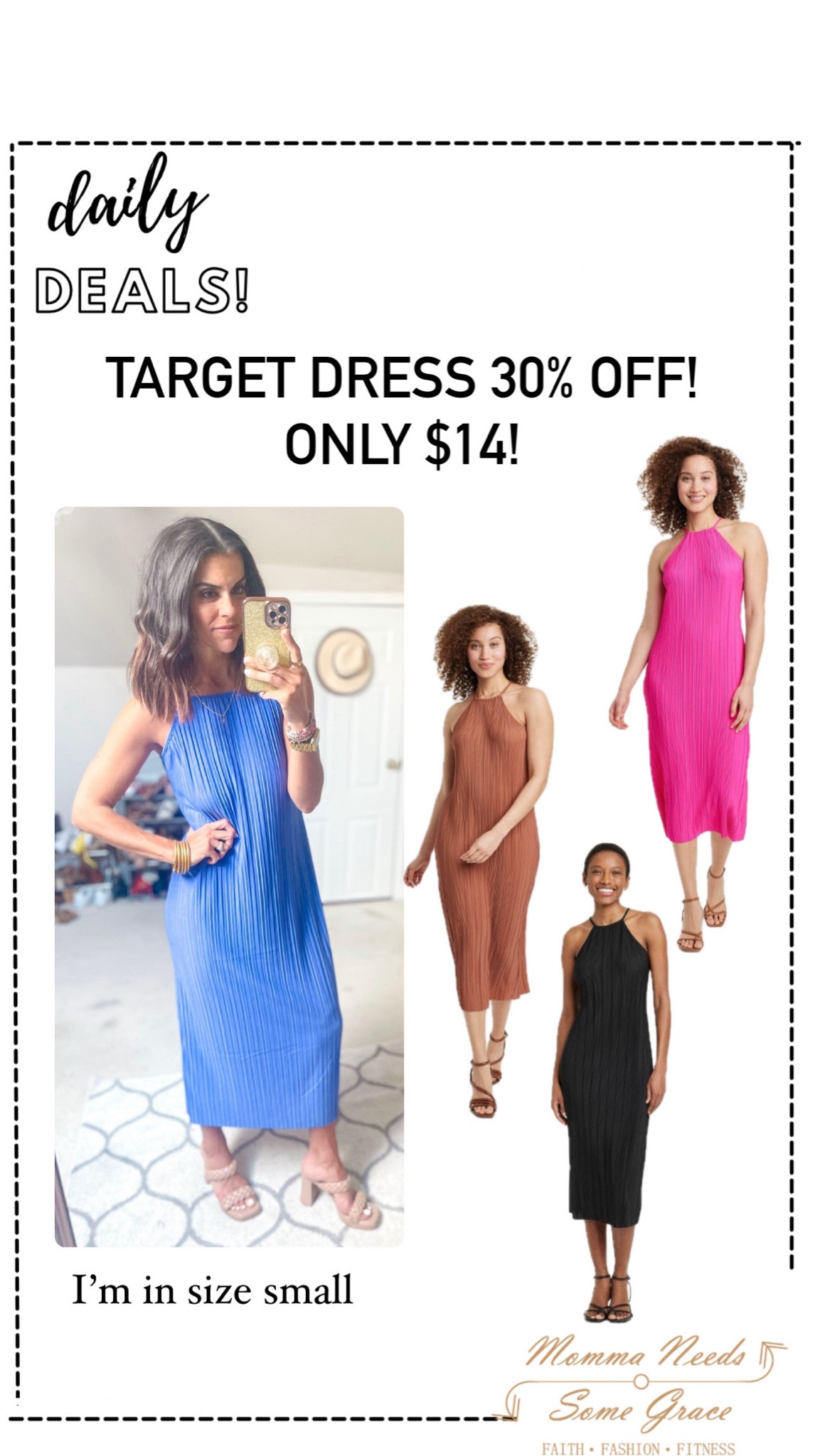 Target dress is 30% off this week! I’m in size small

#LTKSaleAlert #LTKStyleTip #LTKFindsUnder100