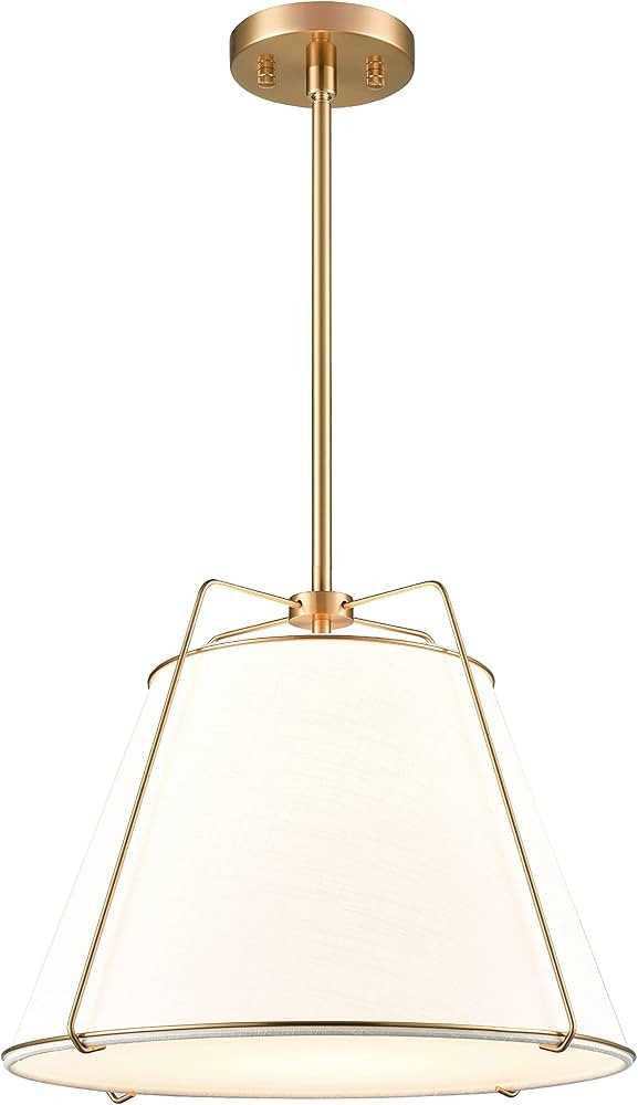 Light Society LS-C554-AB Lise Chandelier, Antique Brass/White | Amazon (US)
