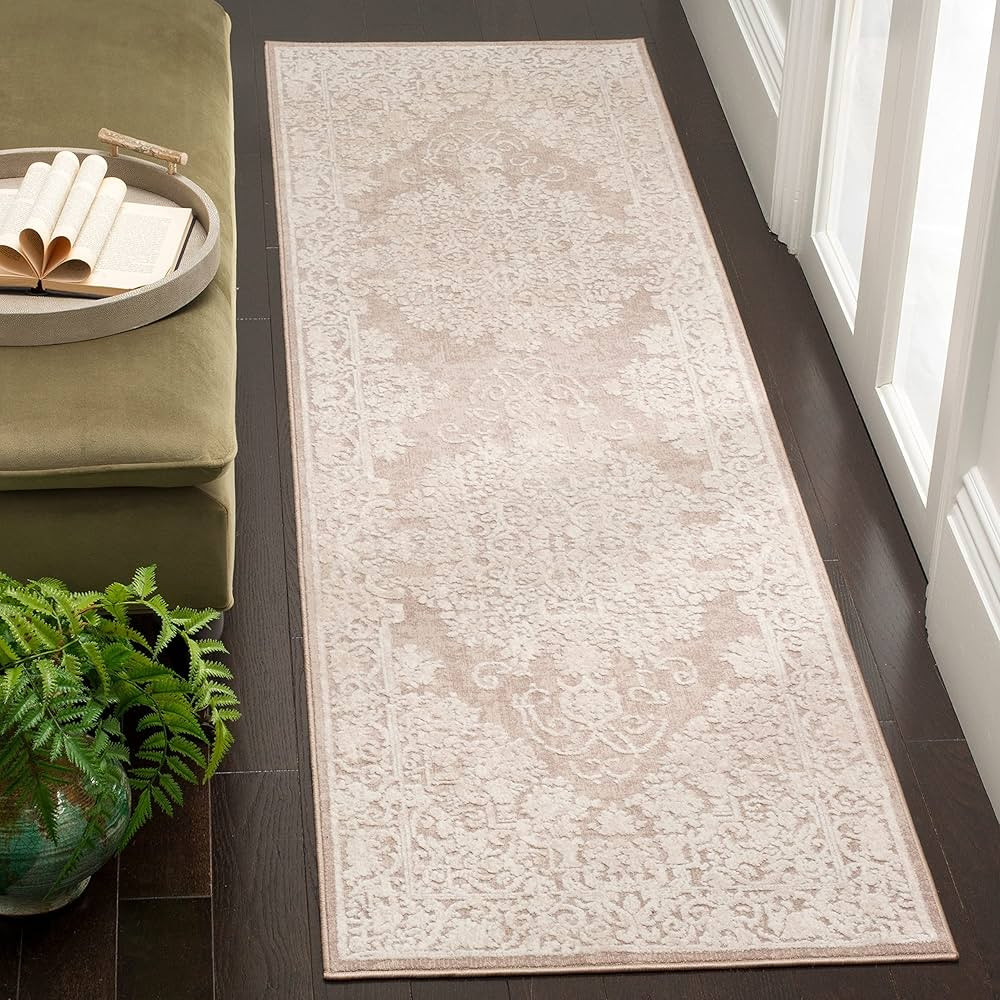 SAFAVIEH Reflection Collection Runner Rug - 2'3" x 6', Beige & Cream, Vintage Distressed Design, ... | Amazon (US)