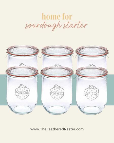 Ready to start your sourdough journey? This Weck jar is the perfect home for your sourdough starter! With its classic look and secure rubber seal, it's the ideal vessel for cultivating and storing your beloved sourdough culture.

#LTKMostLoved #LTKfindsunder100 #LTKhome