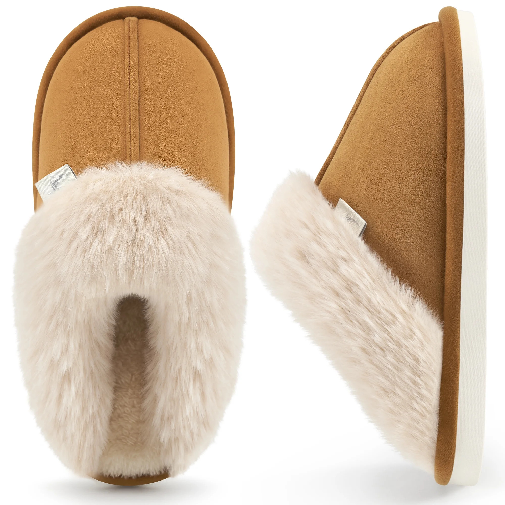 Ecetana Womens Slipper with Memory Foam Fluffy Soft Warm Slip On House Shoes | Walmart (US)