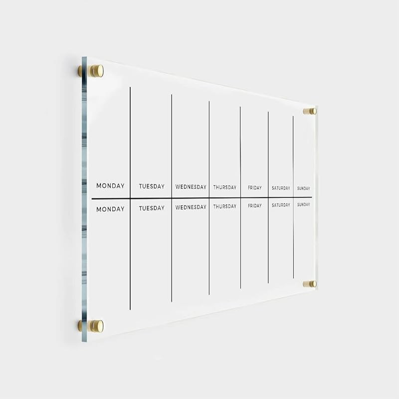 Amazon.com: Two Week Planner Acrylic Weekly Wall Calendar - Dry Erase Board, Dry Erase Calendar, ... | Amazon (US)