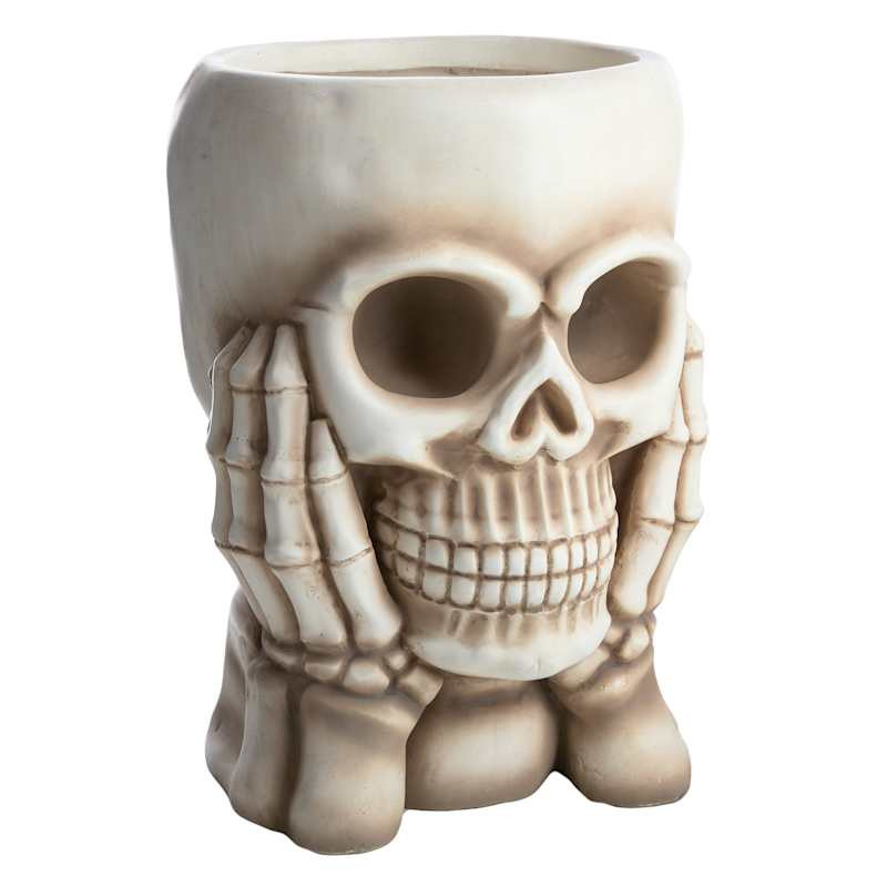 Skull Planter, 19" | At Home