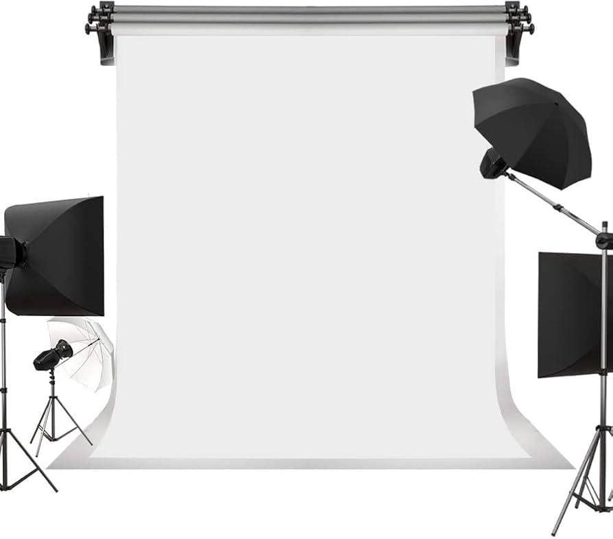 Kate 5ft×7ft Solid White Backdrop Portrait Background for Photography Studio Children and Headsh... | Amazon (US)