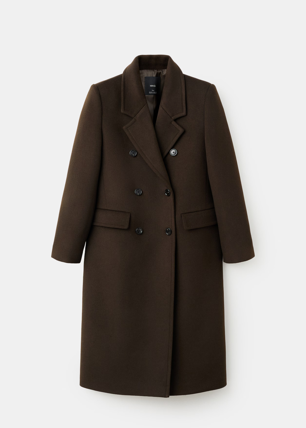 Double-breasted wool coat | MANGO (UK)