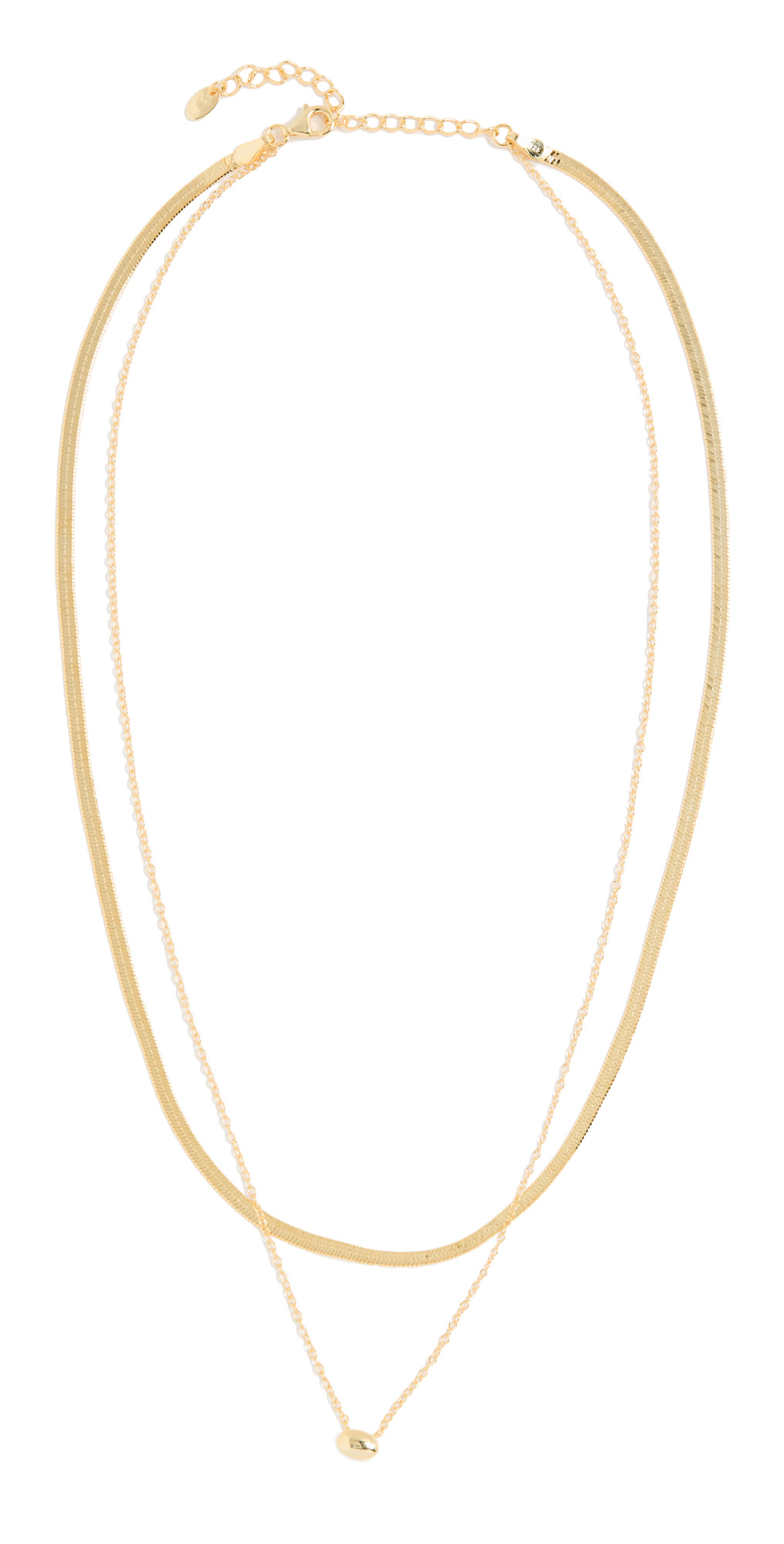 Argento Vivo Layered Herringbone Chain Necklace | SHOPBOP | Shopbop
