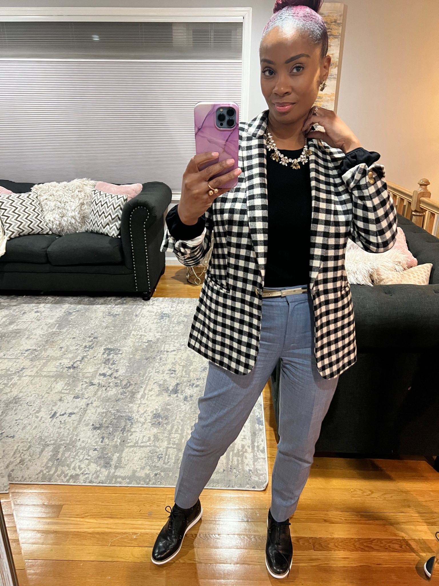 Classic workwear today with a twist! Loving these Cole haan oxfords with the houndstooth print. Check out these pieces! 

#LTKworkwear #LTKshoecrush #LTKstyletip