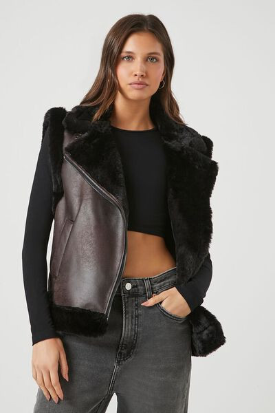 Faux Fur & Suede Vest | Forever 21 | Forever 21 (US)