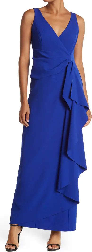 MARINA Wrap Cascade Gown | Nordstromrack | Nordstrom Rack
