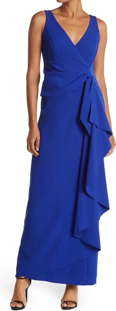 MARINA Wrap Cascade Gown | Nordstromrack | Nordstrom Rack