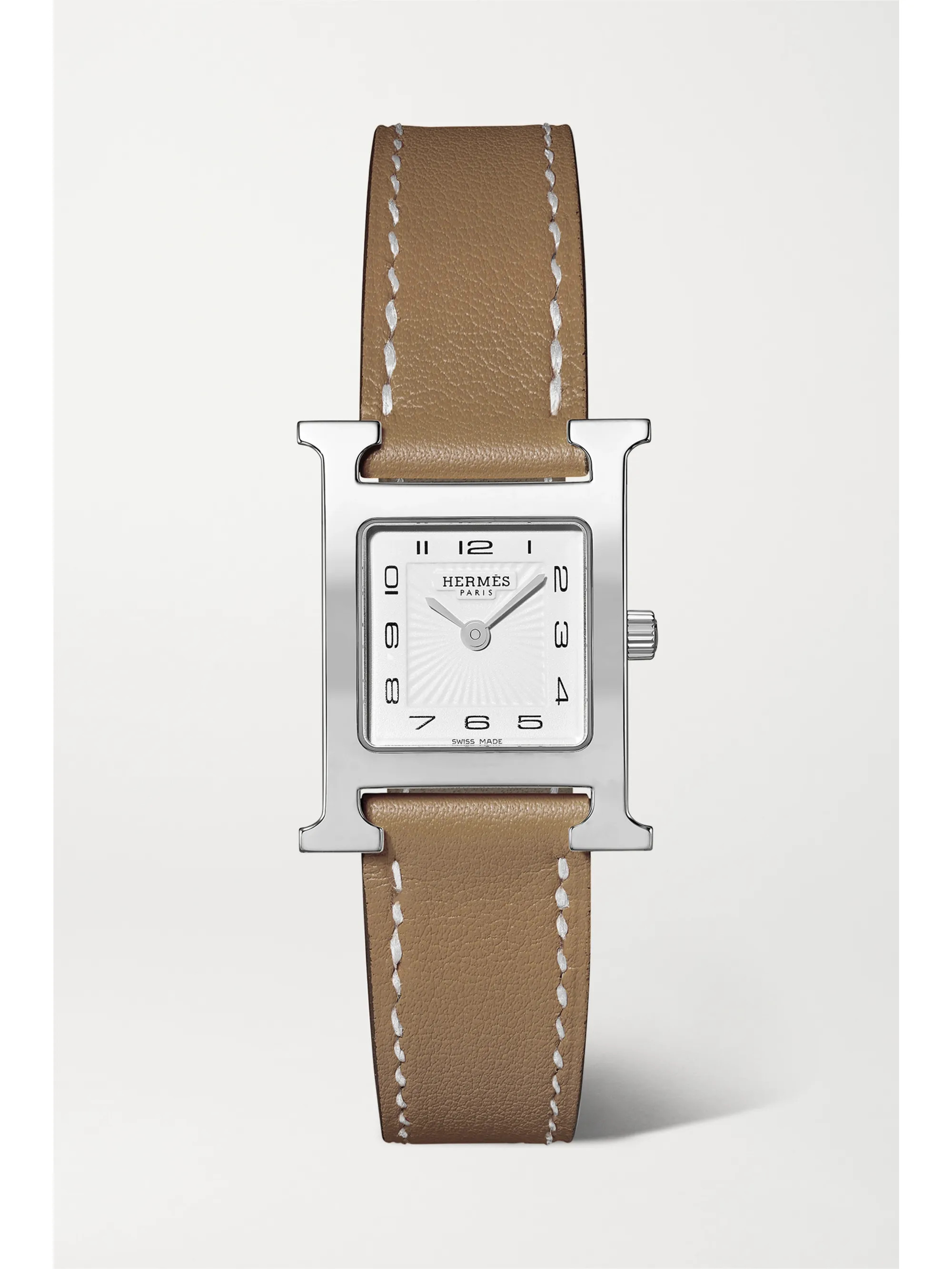 Heure H 21mm small stainless steel and leather watch | NET-A-PORTER (UK & EU)
