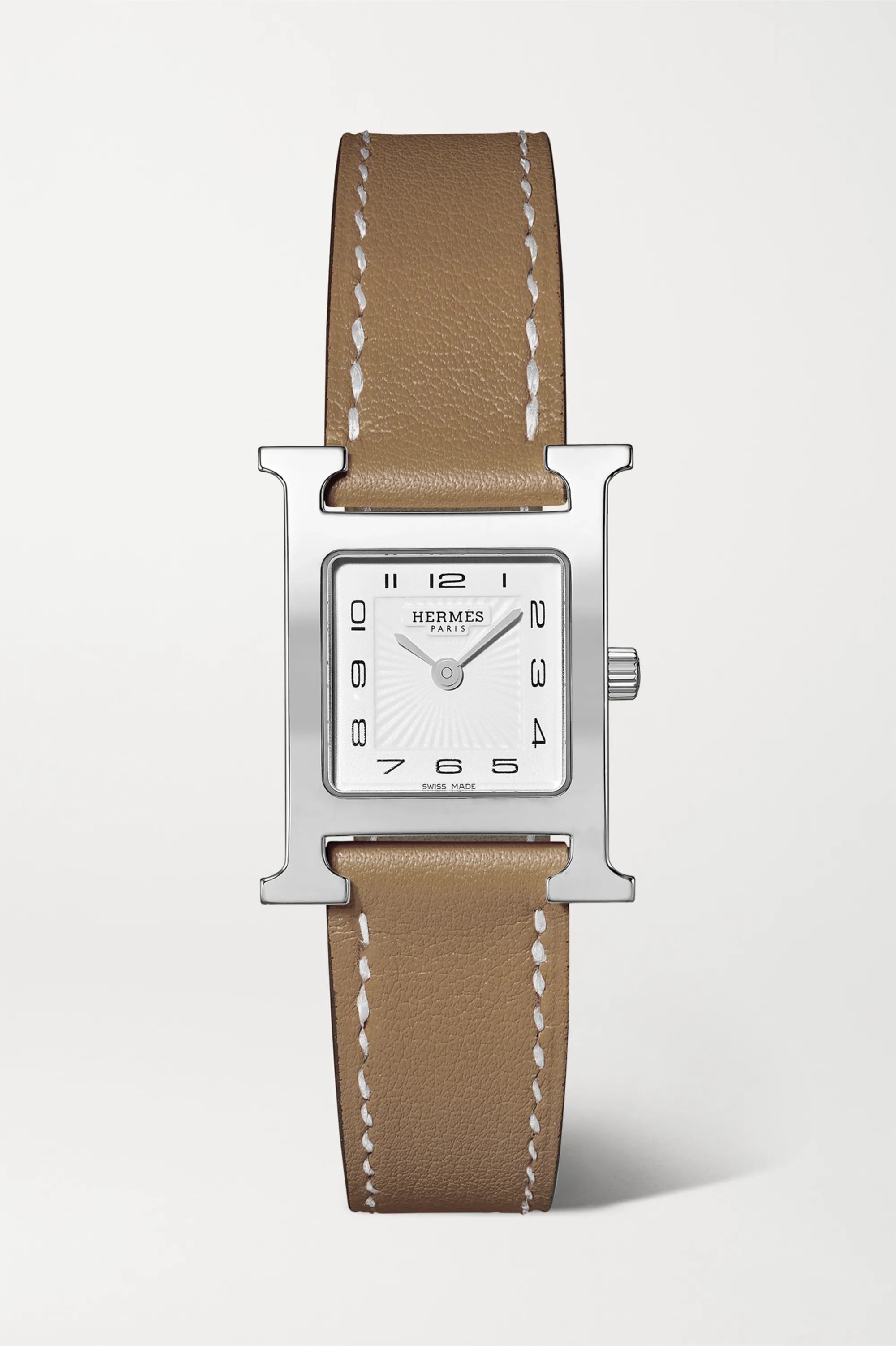 Heure H 21mm small stainless steel and leather watch | NET-A-PORTER (UK & EU)