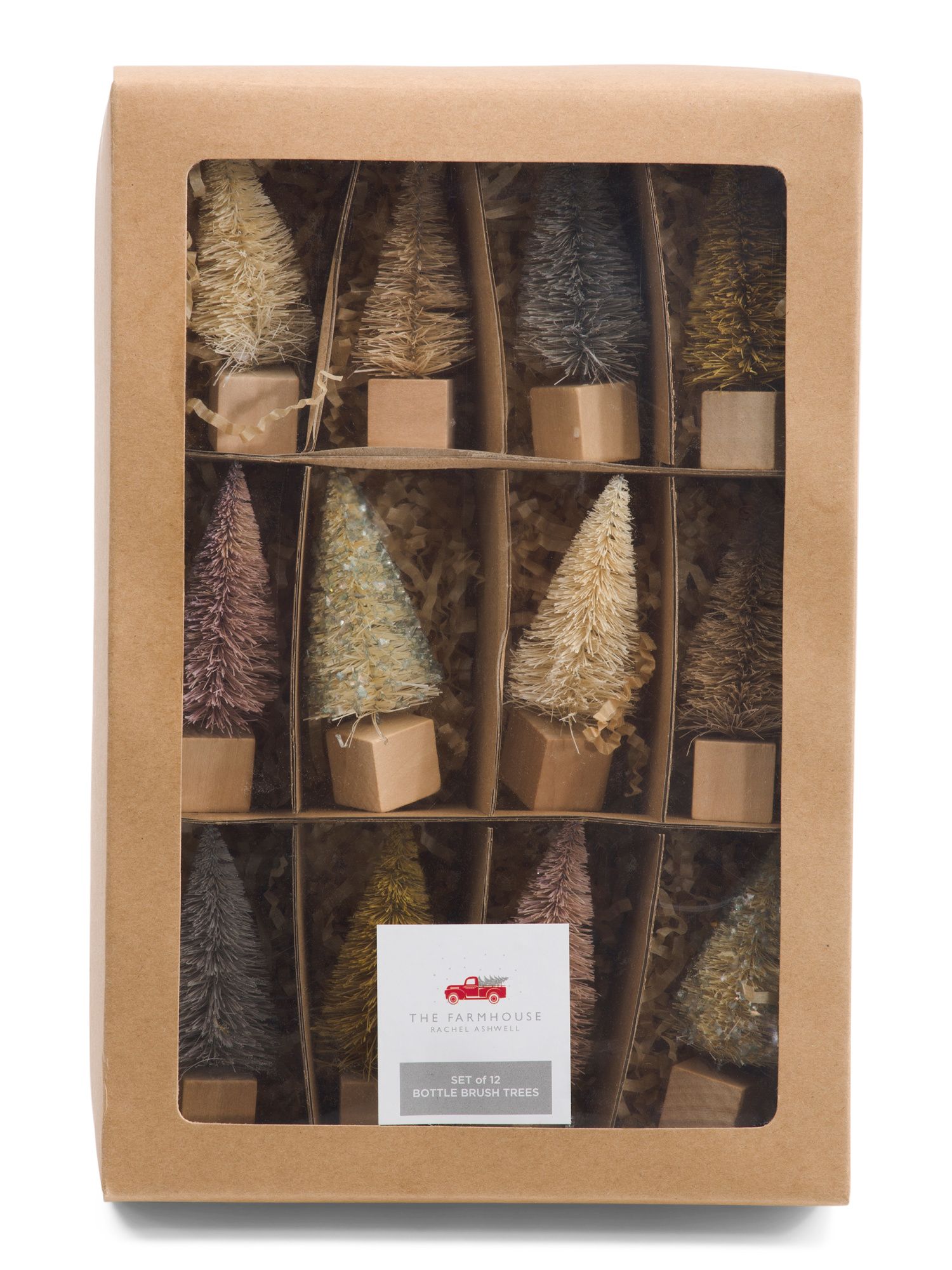 Set Of 12 3.25in Color Trees In A Box | Pillows & Decor | Marshalls | Marshalls