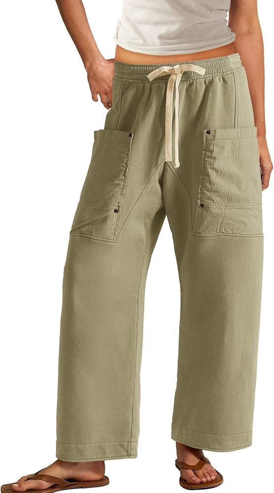 Panadila Women Wide Leg Pants Barrel Baggy Sweatpants | Amazon (US)