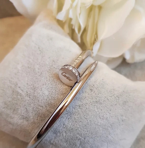Handmade Stainless Steel Titanium Screw Bangle | Etsy | Etsy (US)
