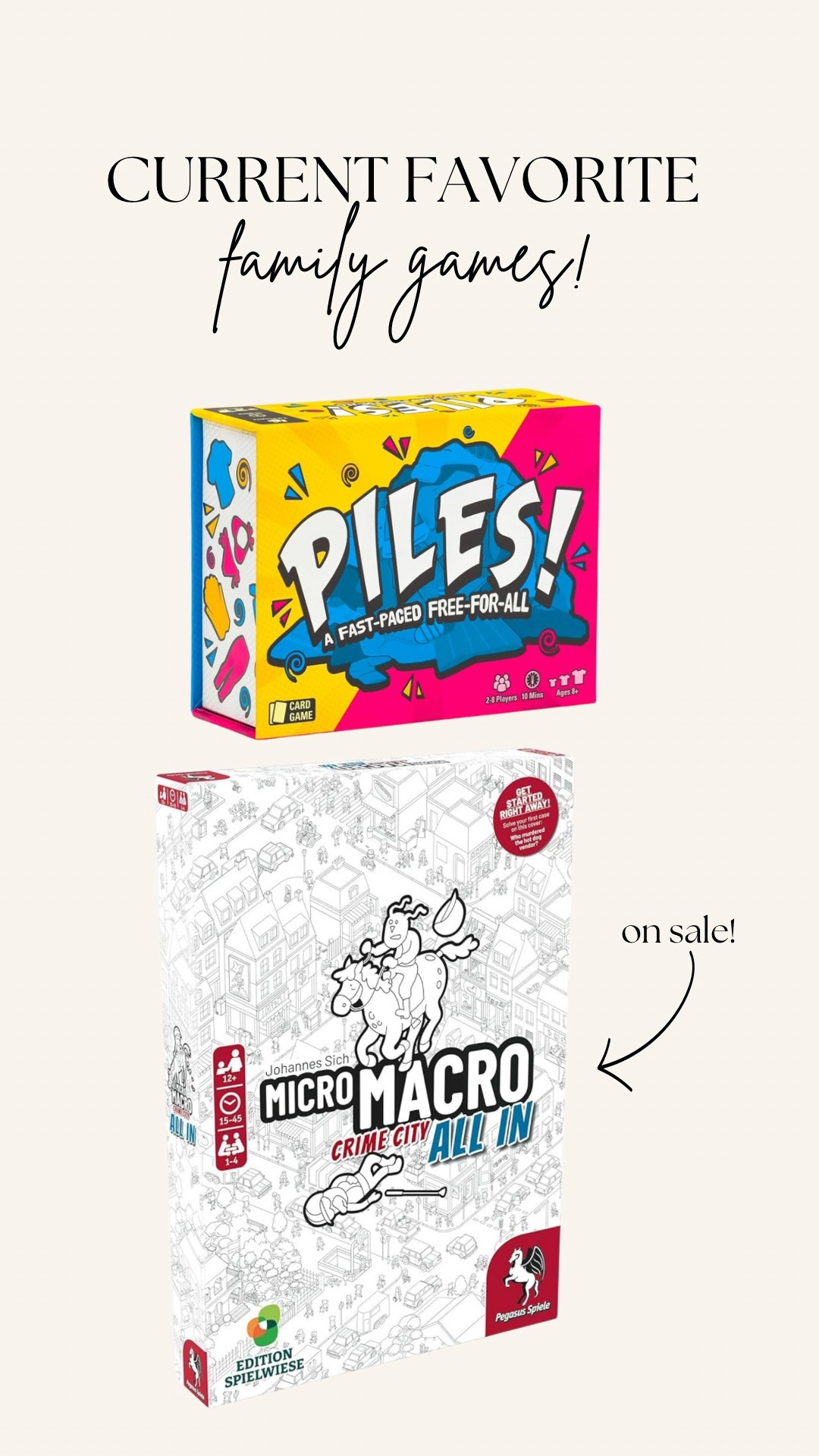 Current favorite family games! 