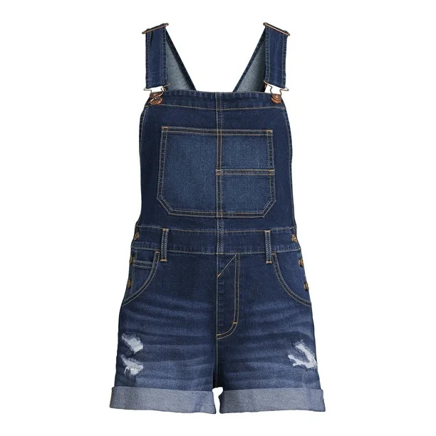 No Boundaries Juniors' Relaxed Boyfriend Shortalls | Walmart (US)