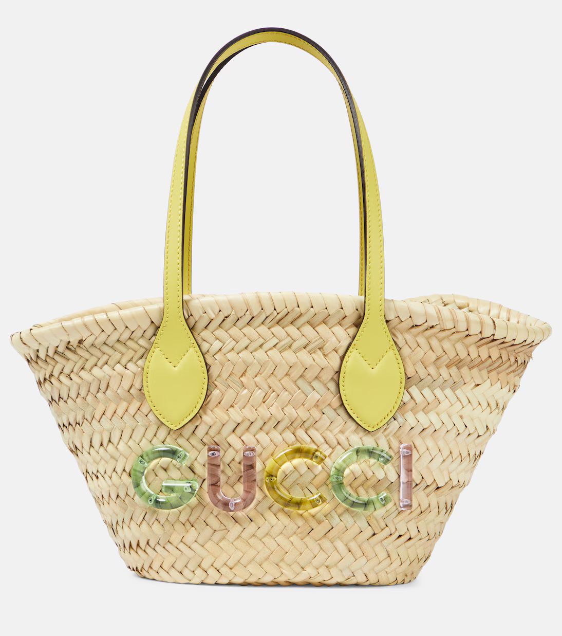 Small logo straw basket bag | Mytheresa (US/CA)