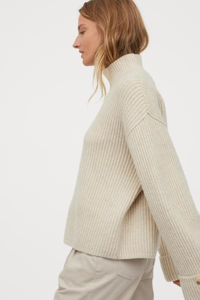 Ribbed wool-blend jumper | H&M (UK, MY, IN, SG, PH, TW, HK)