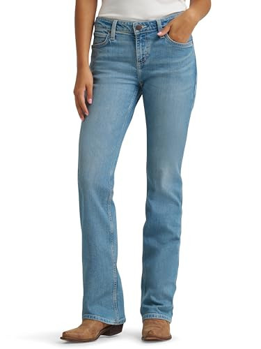 Wrangler Women's Retro Mae Mid Rise Stretch Boot Cut Jean, Nori, 32W x 30L | Amazon (US)