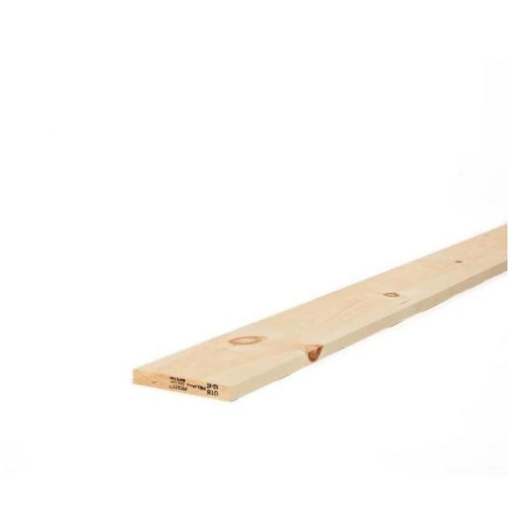 1 in. x 6 in. x 6 ft. Premium Kiln-Dried Square Edge Whitewood Common Board-1X6-6FT - The Home De... | The Home Depot