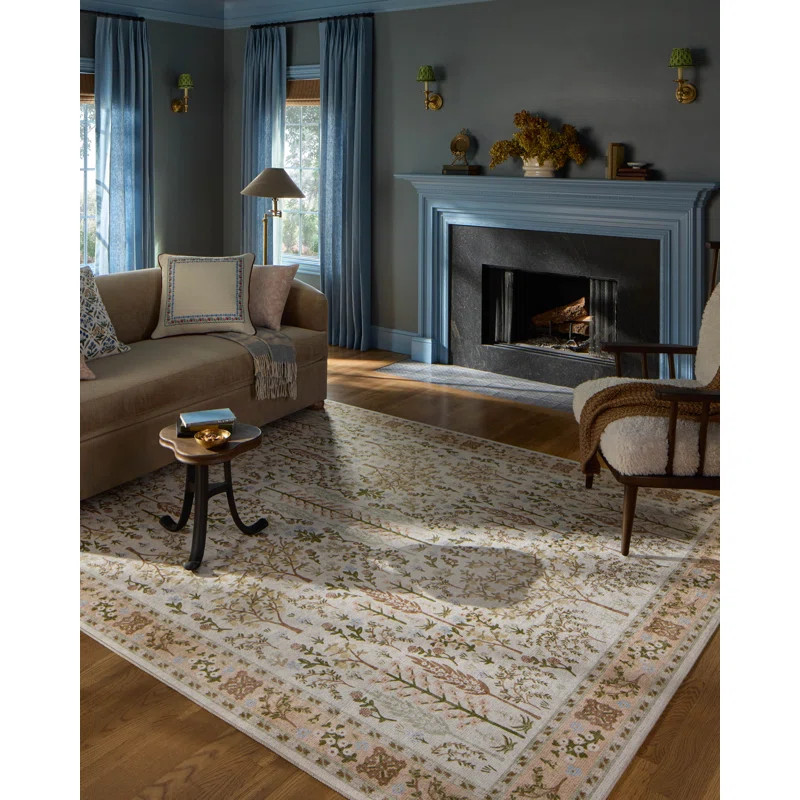 Rifle Paper Co. x Loloi Canopy Cream Area Rug | Wayfair North America