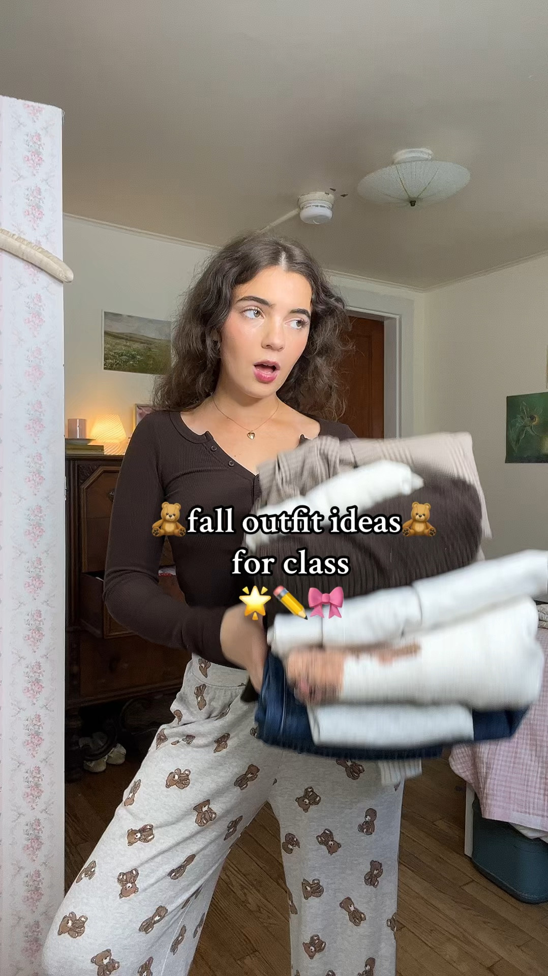 cutest fall cozy outfits! I tried to link everything unless it was vintage! The cream Rory sweater is from favorite child collective 🧸🍂I linked the sweatpants in white since grey is sold out! 

#LTKFallSale #LTKSeasonal #LTKHalloween